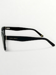 Laura Ashley Black Round Sunglasses - Image 4 of 5
