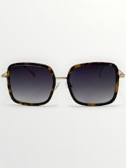Laura Ashley Brown Square Sunglasses - Image 1 of 5