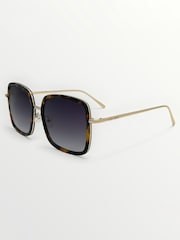Laura Ashley Brown Square Sunglasses - Image 2 of 5