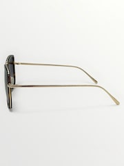 Laura Ashley Brown Square Sunglasses - Image 3 of 5