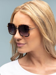 Laura Ashley Brown Square Sunglasses - Image 5 of 5