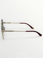 Lesklé zlato - Laura Ashley Oval Sunglasses - Obrázek 4 z 5