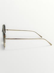 Zlatá - Laura Ashley New Geometric Sunglasses - Obrázek 4 z 5