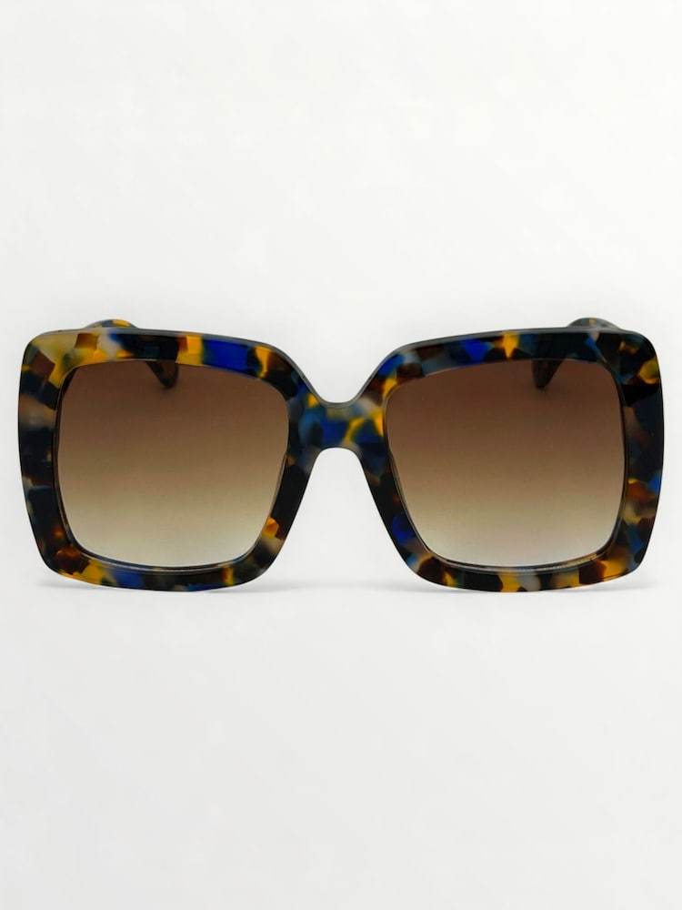 Hnědá - Laura Ashley Oversized Square Sunglasses - Obrázek 2 z 5