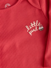 Red Little Pud - Christmas Long Sleeve Baby Bodysuit - 圖片 3，共 4
