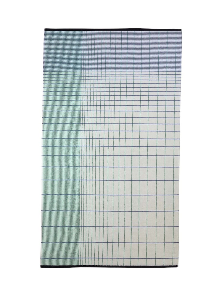 Mapoesie Blue Echo Cotton 650gsm Jacquard Towel - Image 4 of 4 Mapoesie Blue Echo Cotton 650gsm Jacquard Towel - Image 4 of 4