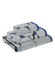 Mapoesie White Solaire Cotton 650gsm Jacquard Towel - Image 1 of 3