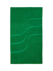 Mapoesie Green Rhythym Cotton 650gsm Velour Jacquard Towel - Image 4 of 4