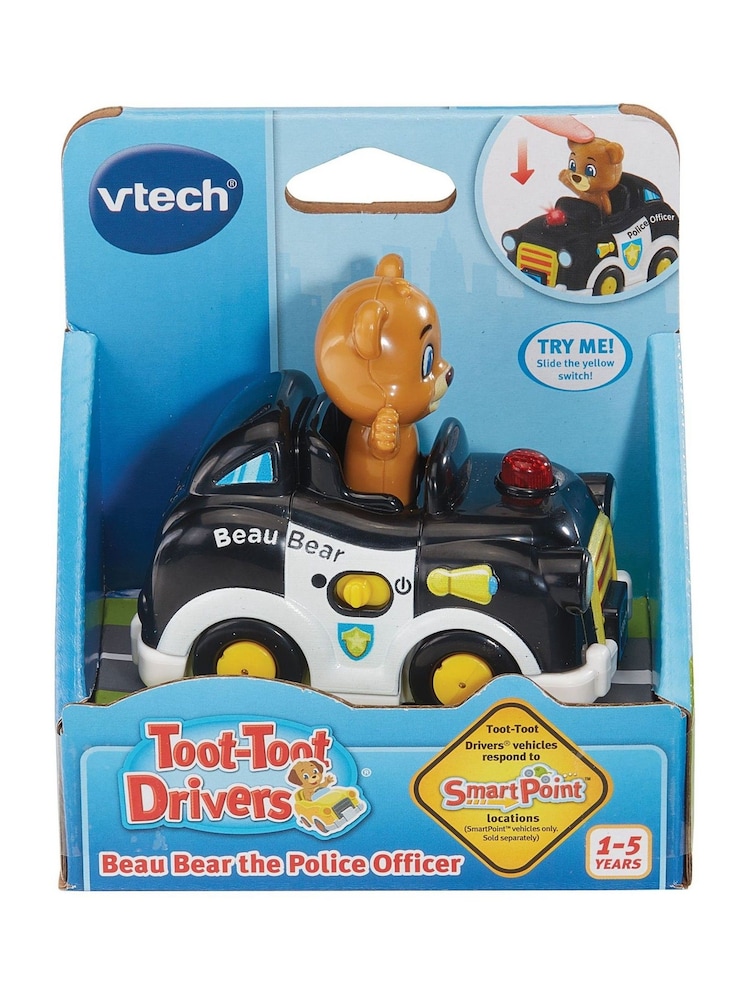 V-Tech Toot Drivers Beau Bear The Police Officer Toy - Image 3 of 3