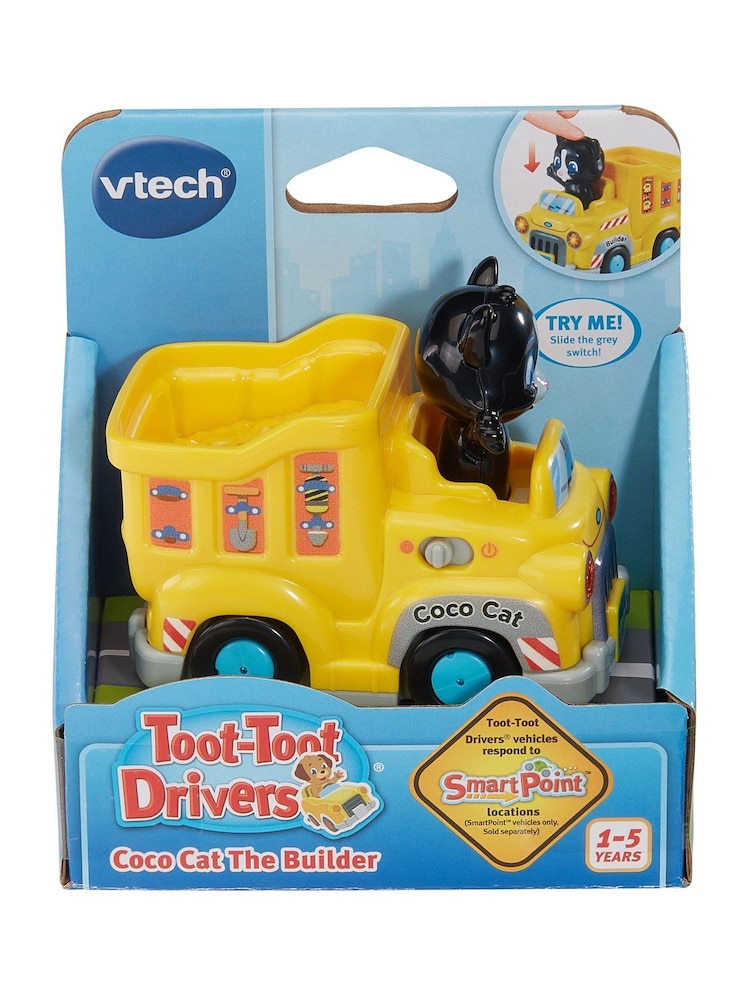V-Tech Toot-Toot Drivers® Coco Cat The Builder Toy Car - Image 3 of 3