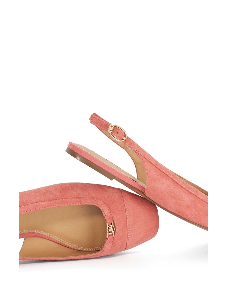 Dune London Hanna Ballet Suede Pumps - Image 5 of 5