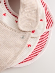Red/White Christmas Baby Bibs 3 Pack - Image 5 of 6