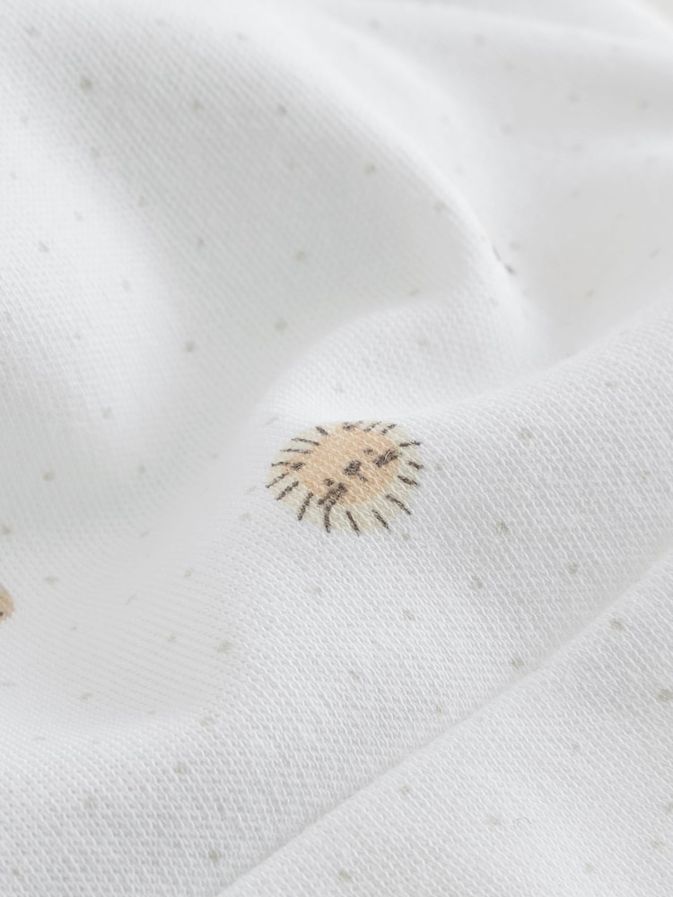 White Mini Safari Animals Tie Top Baby Hats 3 Pack (0-12mths) - Image 6 of 6 White Mini Safari Animals Tie Top Baby Hats 3 Pack (0-12mths) - Image 6 of 6