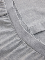 Grey Jersey Balloon Leg Button Through Long Sleeve Pyjamas - Image 8 of 9