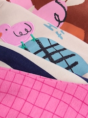 Pink/Ecru Duck Character Sweatshirt and Barrel Trousers Set 2 Pack (3mths-7yrs) - Image 11 of 12