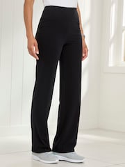Cotton Traders Black Soft Touch Stretch Yoga Joggers - Image 1 of 2