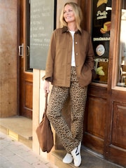 Cotton Traders Nude Contrast Collar Twill Jacket - Image 4 of 4