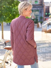 Cotton Traders Pink Longline Padded Jacket - Image 2 of 3