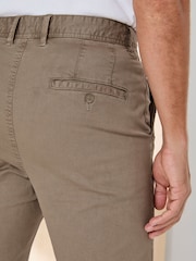 Cotton Traders Brown Signature Flat Front Stretch Chino Trousers - Image 4 of 4