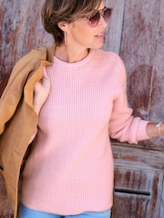 Cotton Traders Pink Super Soft Jumper - Image 4 of 4