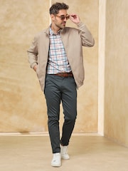 Cotton Traders Grey Washed Twill Harrington Jacket - Image 3 of 5