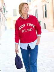Cotton Traders Red Hooded Sweatshirt - Image 4 of 4