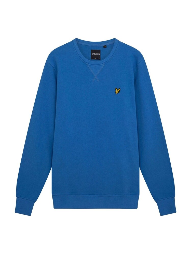 Lyle & Scott Blue 100% Cotton Crew Neck Sweatshirt - Image 5 of 5