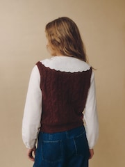 Майка-рубашка с вышивкой на воротнике Laura Ashley 2-в-1 - Изображение 2 5
