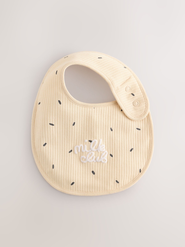 Pink/Cream Brunch Baby Bibs 3 Pack - Image 2 of 6 Pink/Cream Brunch Baby Bibs 3 Pack - Image 2 of 6