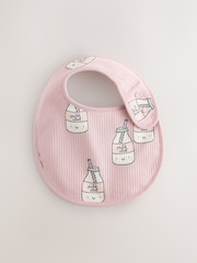 Pink/Cream Brunch Baby Bibs 3 Pack - Image 4 of 6