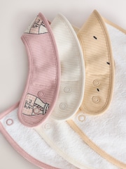 Pink/Cream Brunch Baby Bibs 3 Pack - Image 5 of 6