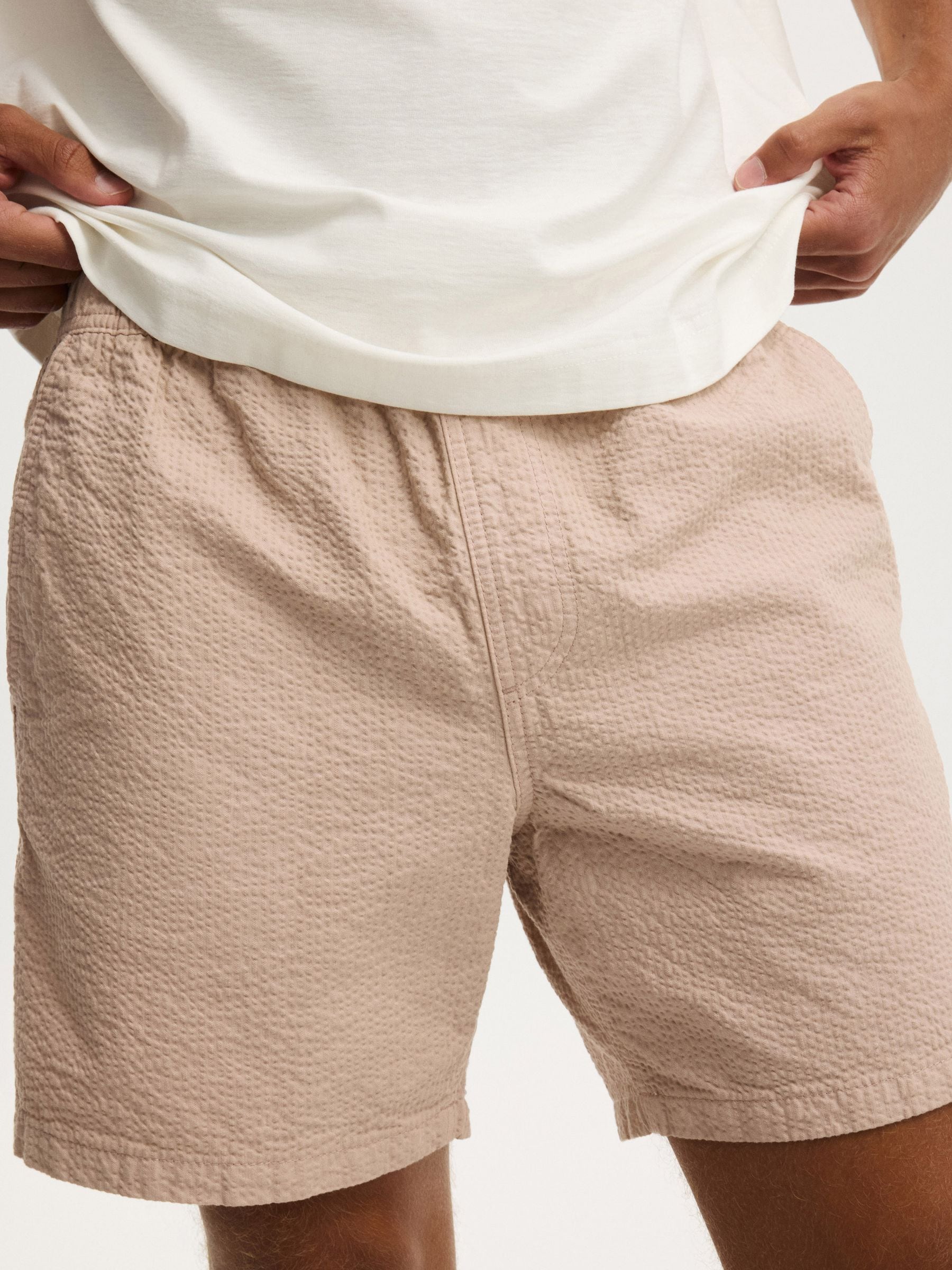 Buy Cotton On Dusty Clay Seersucker Easy Shorts from the Next UK