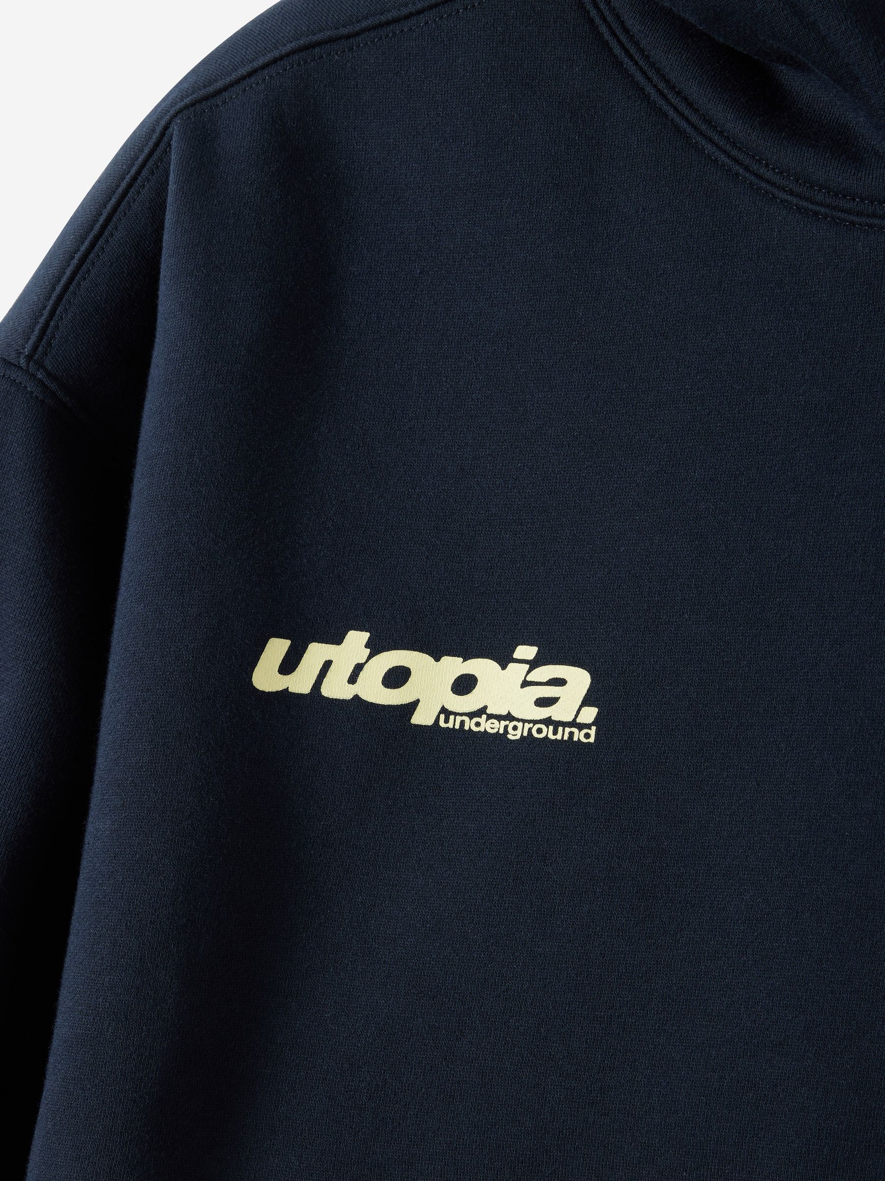 Buy Cotton On True Navy/Utopia Box Fit Graphic Hoodie from Next Canada
