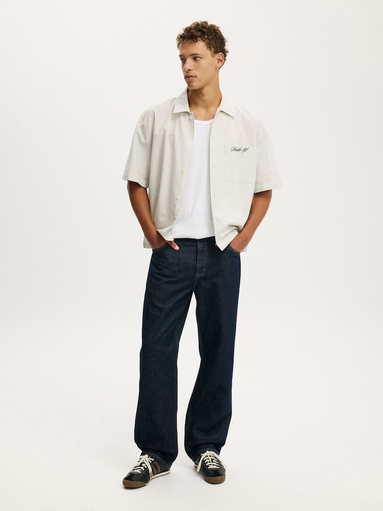 Cotton On Shutter Blue Baggy Jeans - Image 1 of 7