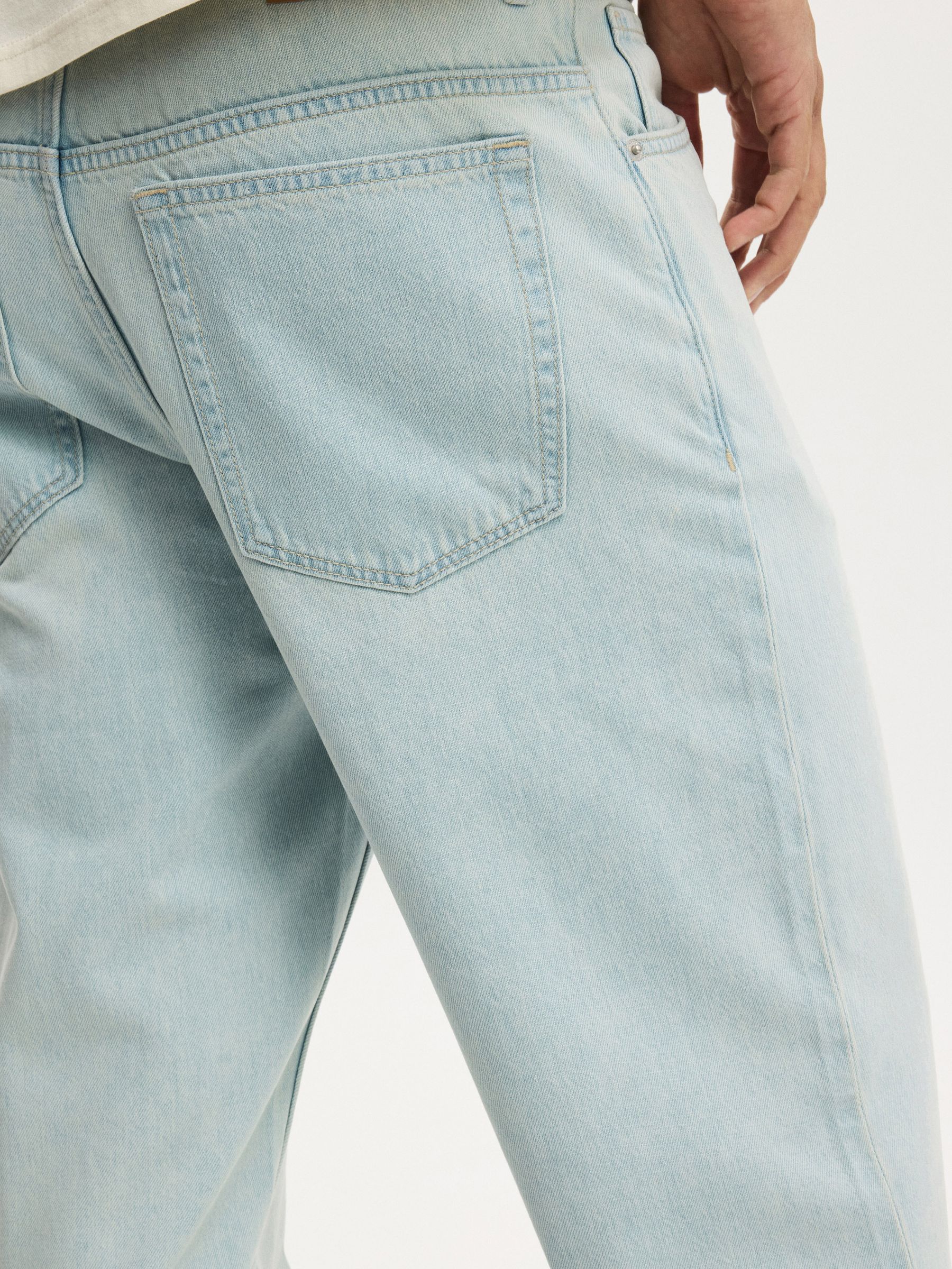 Buy Cotton On Arctic Blue Baggy Jeans from Next Romania