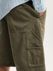 Cotton On Green Baggy Worker Shorts - Image 5 of 7