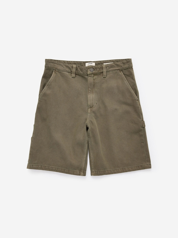 Cotton On Green Baggy Worker Shorts - Image 7 of 7