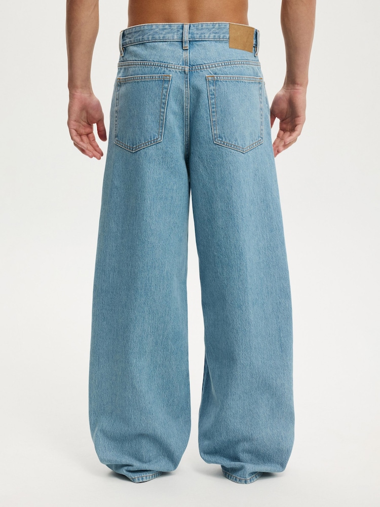 Cotton On Teal Super Baggy Jeans - Image 2 of 7