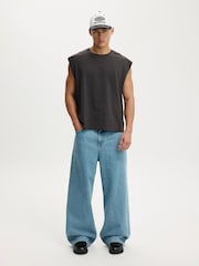 Cotton On Teal Super Baggy Jeans - Image 3 of 7