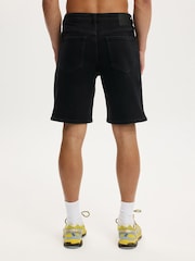 Cotton On Black Loose Straight Denim Shorts - Image 4 of 8