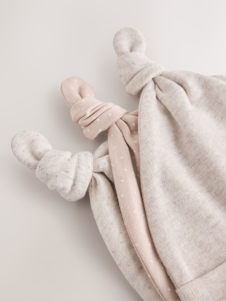 Neutral Bunny Tie Top Baby Hats 3 Pack (0-12mths) - Image 6 of 6 Neutral Bunny Tie Top Baby Hats 3 Pack (0-12mths) - Image 6 of 6