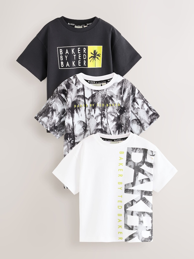 Baker by Ted Baker 3 Pack T-Shirts - Image 1 of 10