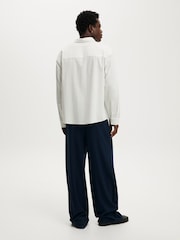 Cotton On Blue Super Baggy Pleated Trousers - Image 4 of 5