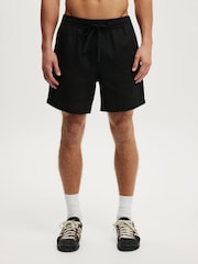 Cotton On Black Linen Easy Shorts - Image 4 of 6