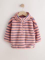 Blue Pink Stripe Half Zip Fleece (3mths-7yrs) - Image 1 of 4