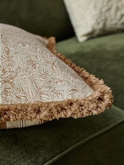 Laura Ashley Green Elmsdon Cotton Cushion - Image 4 of 6