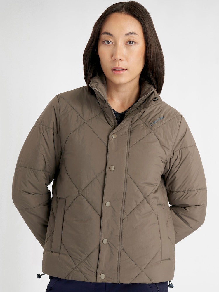 Calvin Klein Golf Brown Icyln Puffer Jacket - Image 1 of 10 Calvin Klein Golf Brown Icyln Puffer Jacket - Image 1 of 10