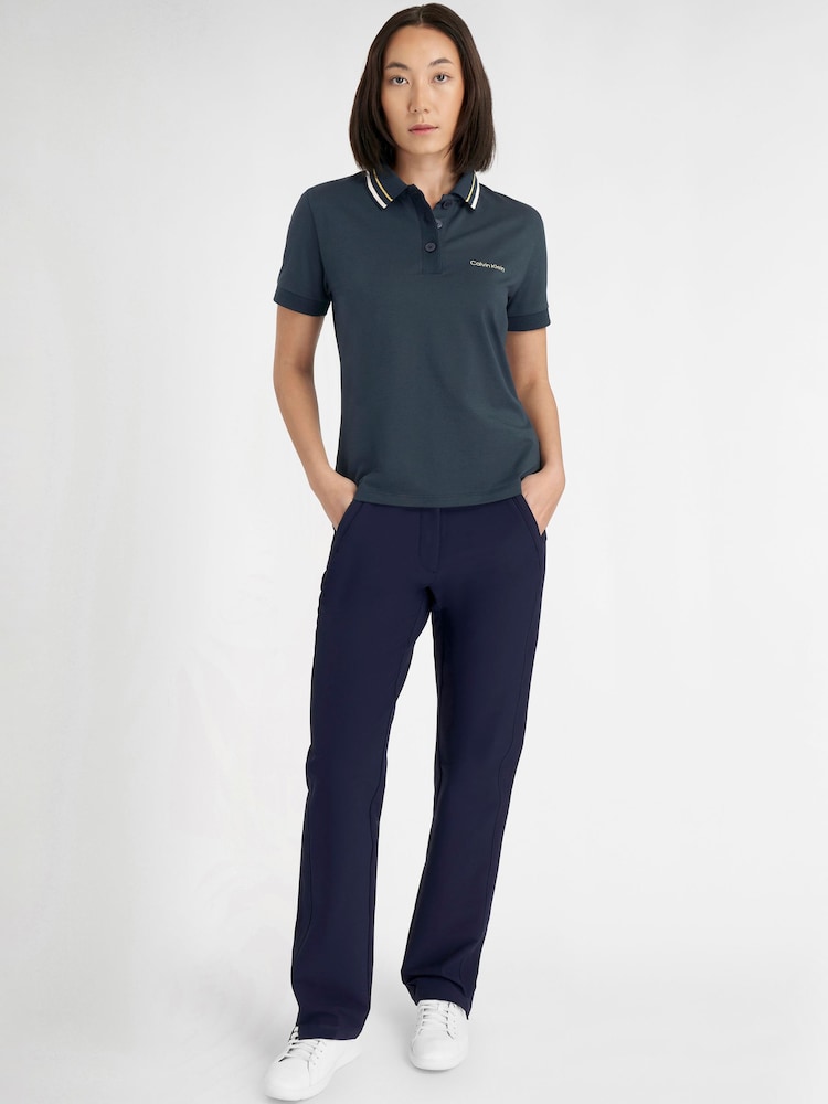 Calvin Klein Golf Blue Lumi Polo Shirt - Image 2 of 8