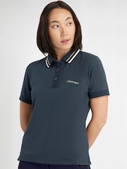 Calvin Klein Golf Blue Lumi Polo Shirt - Image 4 of 8