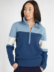 Calvin Klein Golf Blue Neve Knit 1/2 Zip Sweater - Image 1 of 8